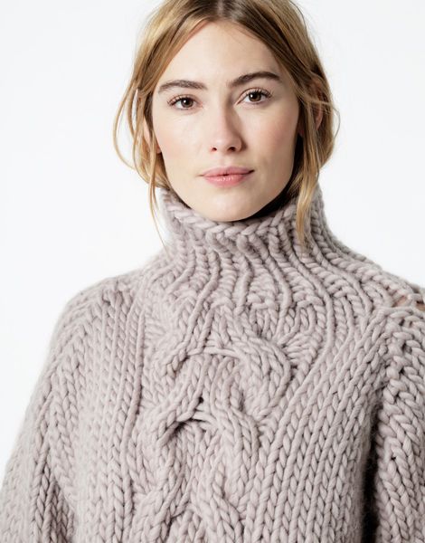 cropped wool jumper