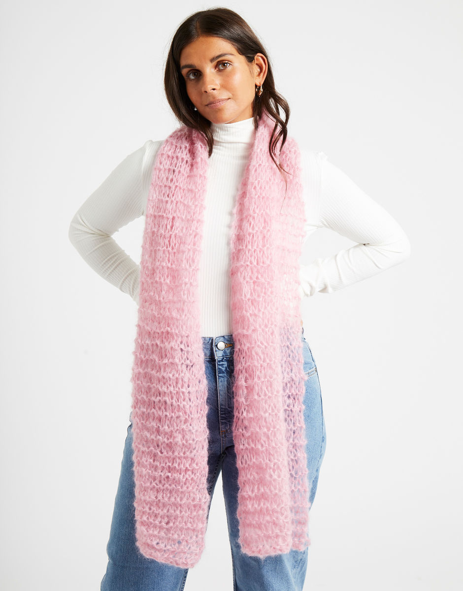 Take My Heart Scarf from Wool and the gang - Beginner knitting kits