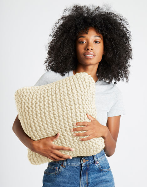 Coussin Can You Feel It  Ivory White