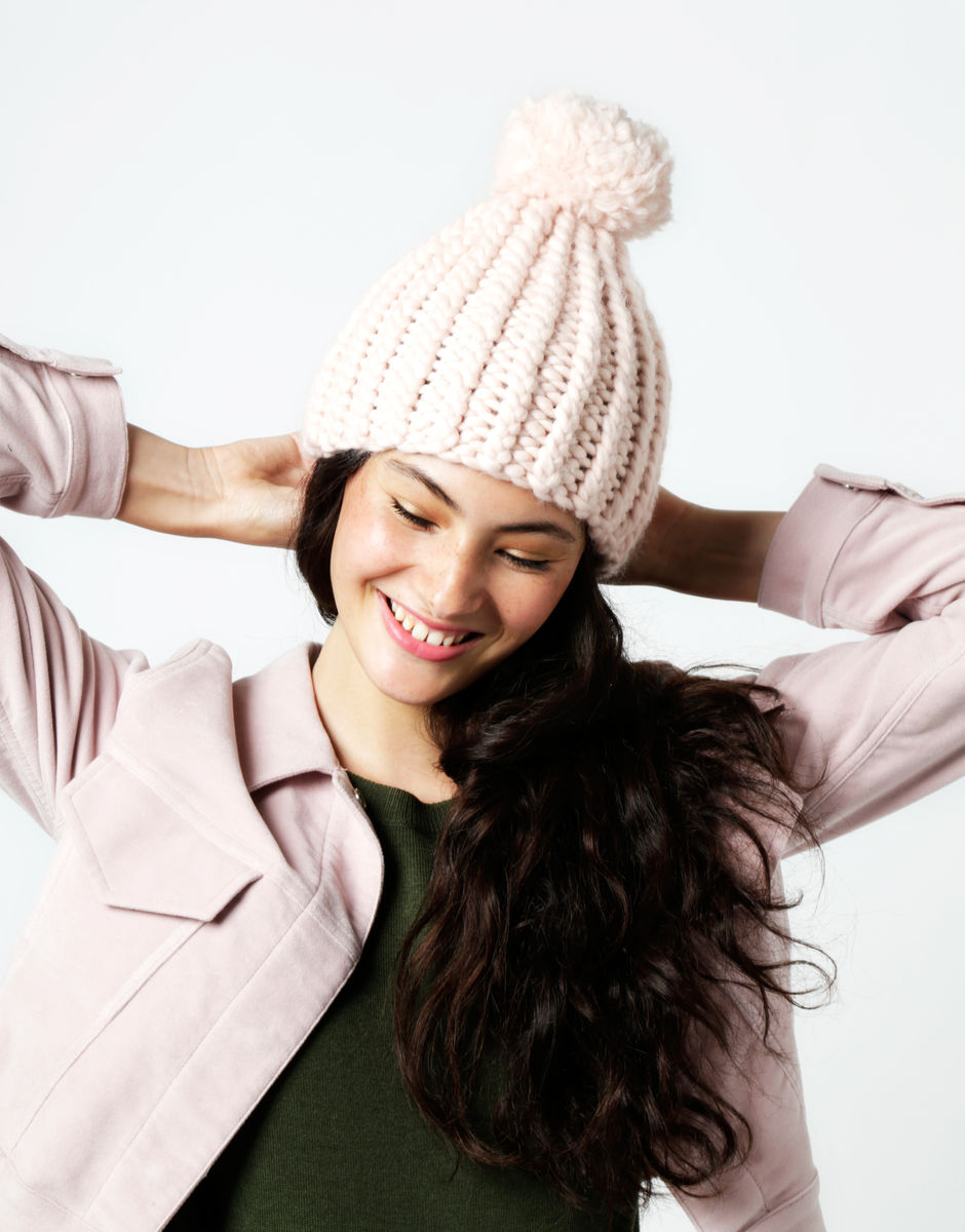 Happy Daze Beanie knit kit from Wool and the gang