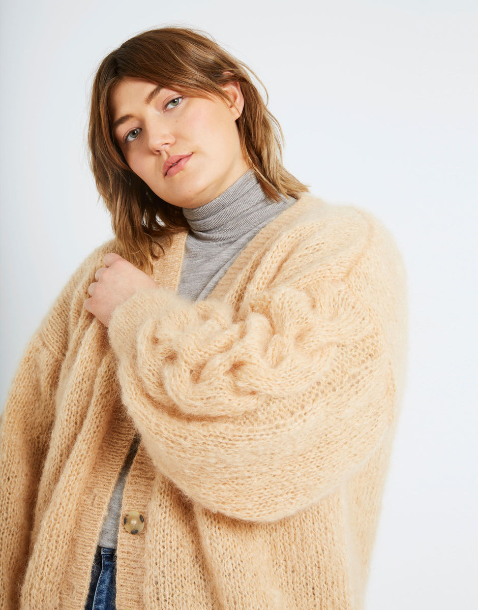 Cardigan Miles Blonde Beige