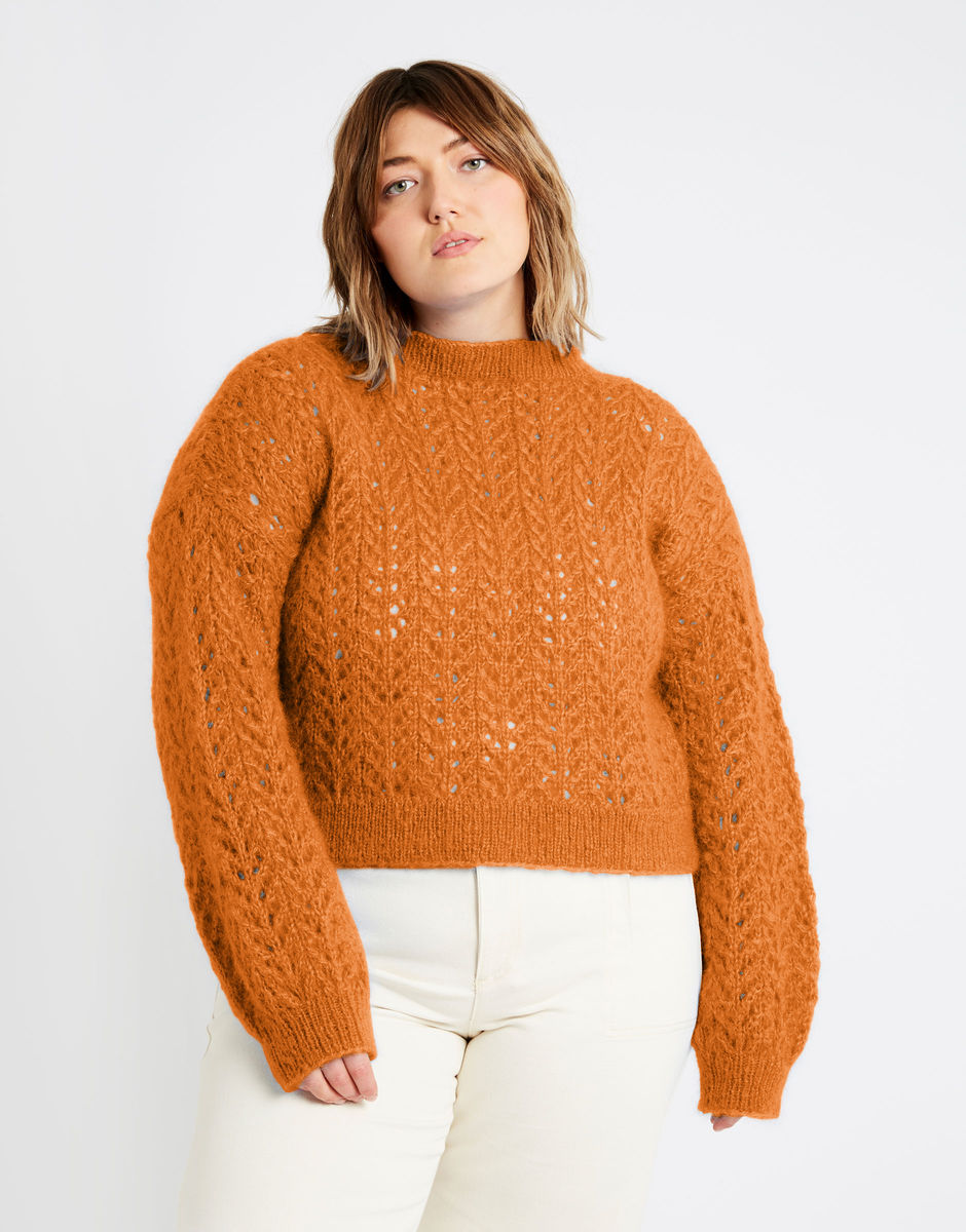 The Toto Sweater Knitting kit from Wool And The Gang - Plus size knitwear uk