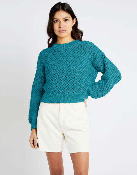 Saltwater Sweater Turquoise Waters