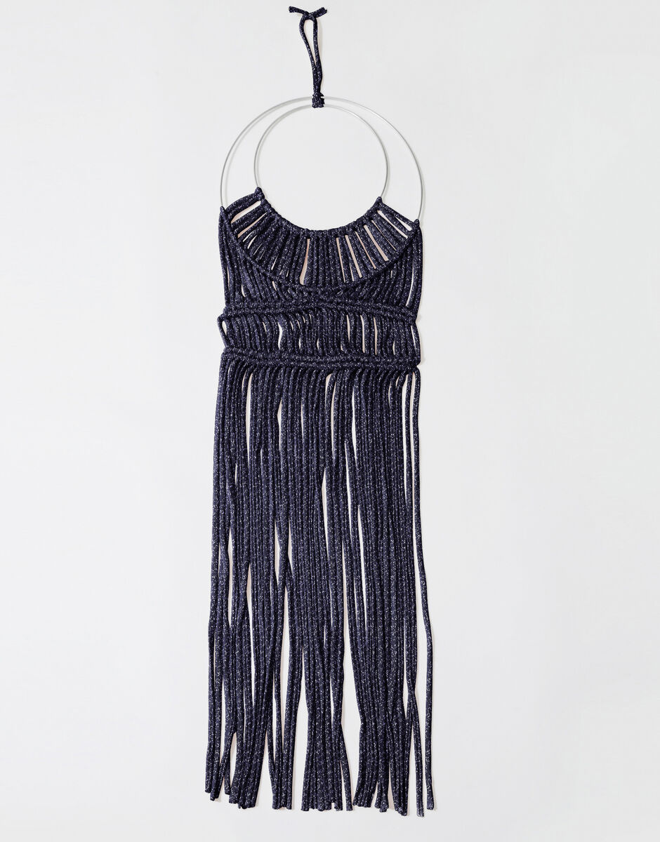 Shadows and Light Wandbehang Blue Denim