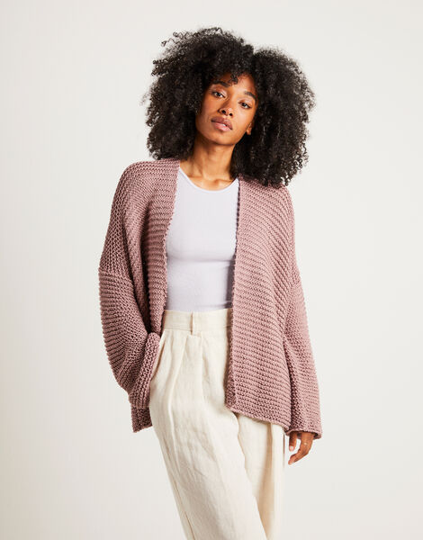 Break My Heart Cardigan Mellow Mauve