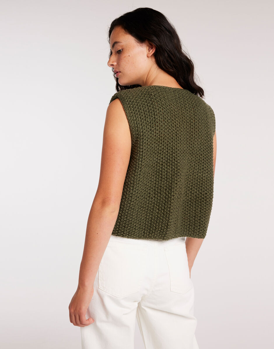 Jennifer Knit Cardigan Whitecap Gray