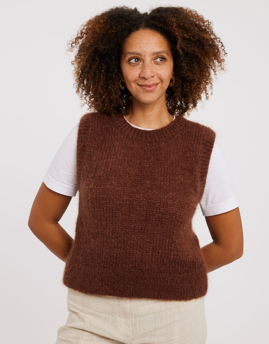 Keisha Off The Shoulder Top - Chocolate