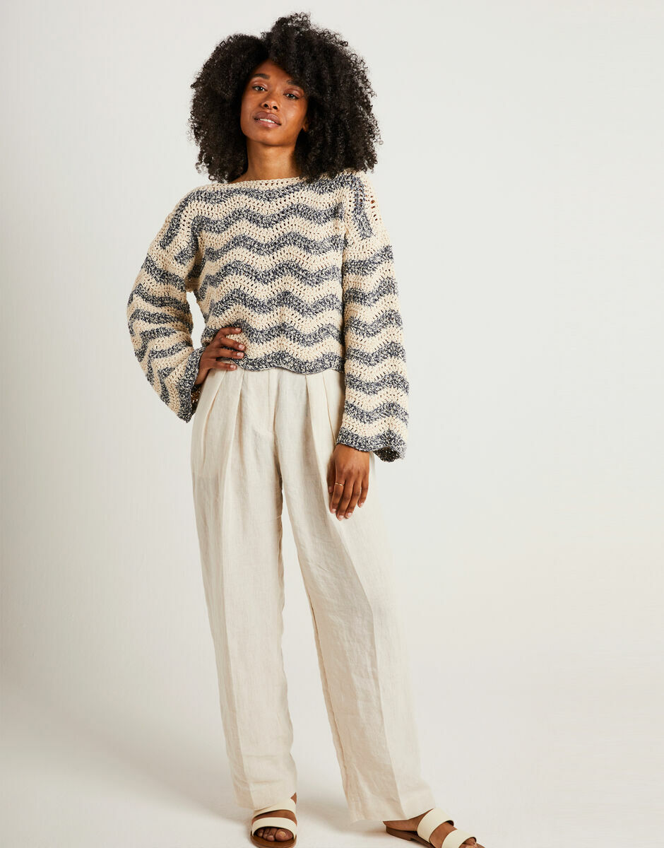 Grooves With Ripple Pattern Groove Sweater Pattern | Wool and the Gang