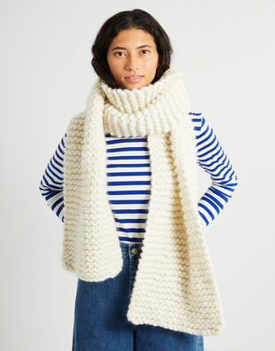 Midi Foxy Roxy Schal Ivory White