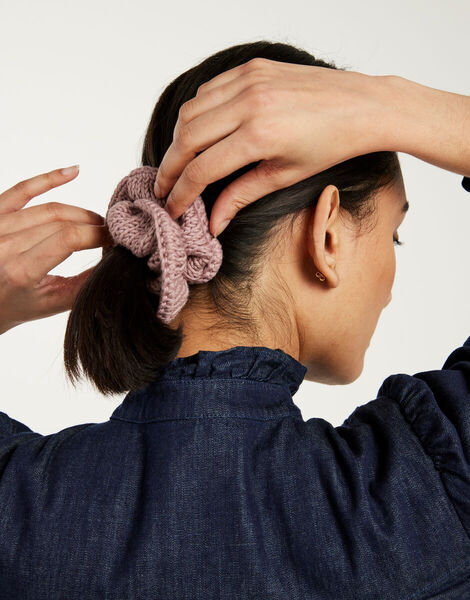 Shiny Happy Cotton Scrunchie Mellow Mauve