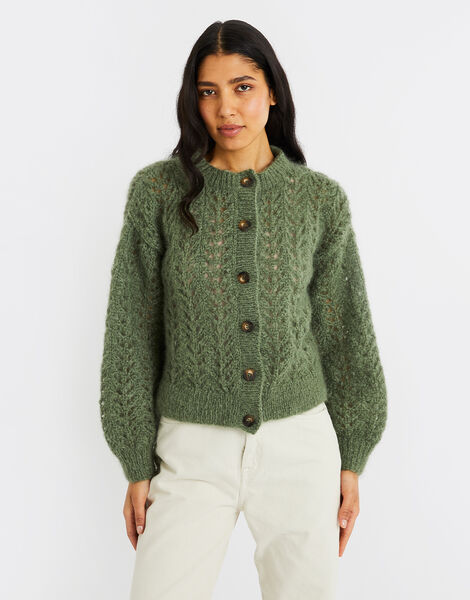 Cannes Cardigan Eucalyptus Green